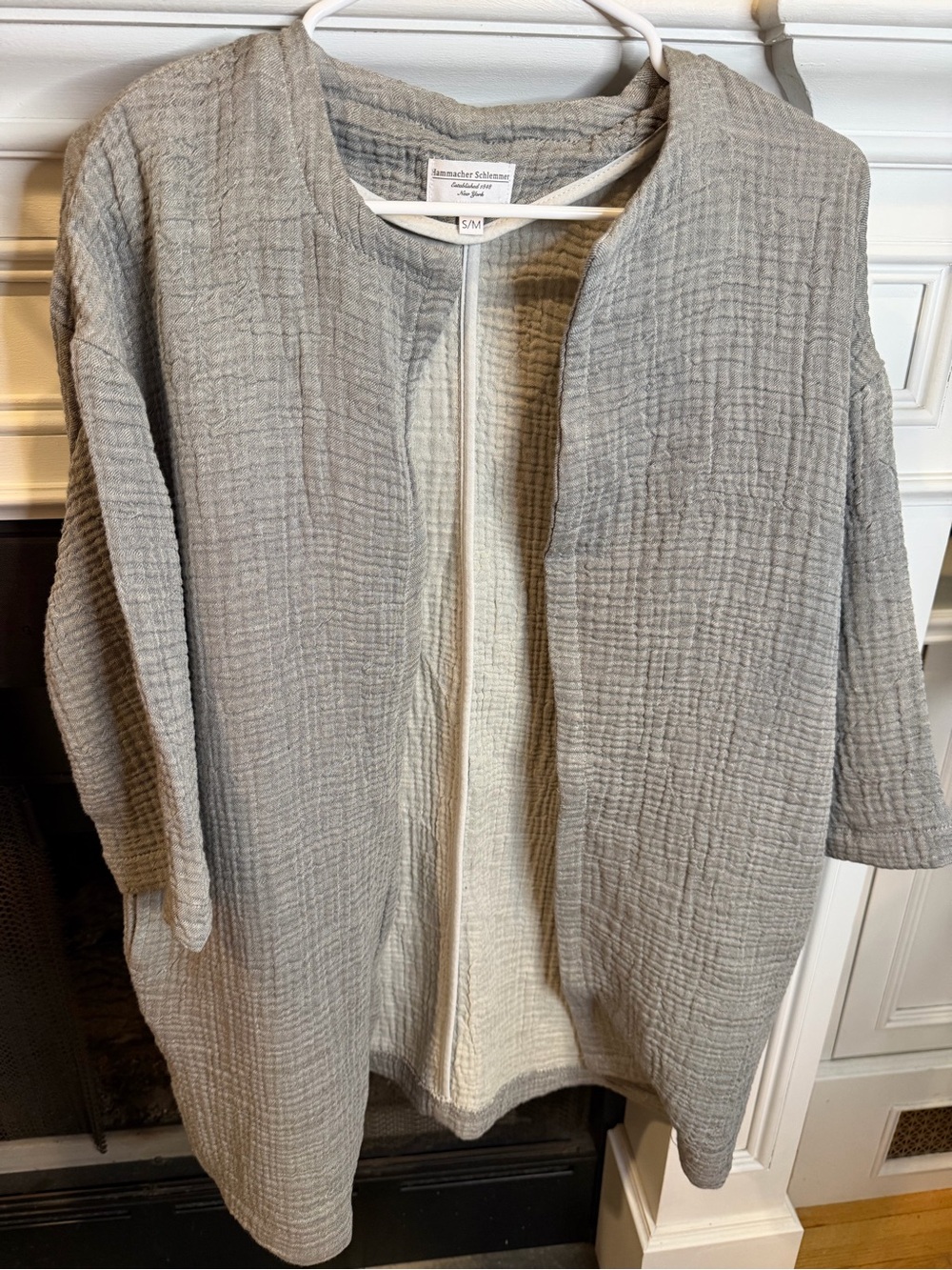 Light Gray Open-Front Women's Jacket by Hatchlinden & Schumacher